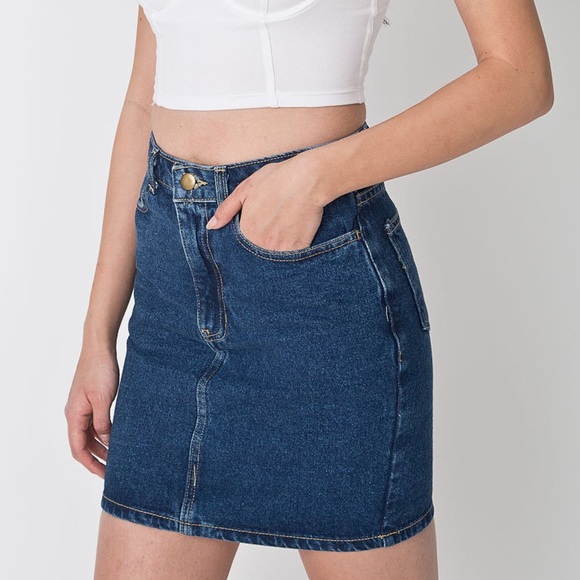 American Apparel Dresses & Skirts - High waist Denim skirt